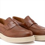 LACELESS LEATHER EMBOSED SHOES - Image 8