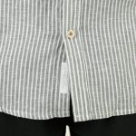REBASE STRIPED STAND-UP COLLAR SHIRT - Image 9