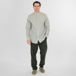 REBASE STRIPED STAND-UP COLLAR SHIRT - Image 10