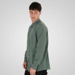 REBASE LINEN STAND-UP COLLAR SHIRT - Image 3