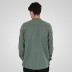 REBASE LINEN STAND-UP COLLAR SHIRT - Image 4
