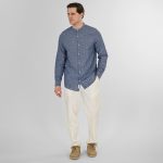 REBASE LINEN STAND-UP COLLAR SHIRT - Image 11