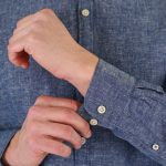 REBASE LINEN STAND-UP COLLAR SHIRT - Image 12