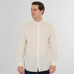 REBASE LINEN STAND-UP COLLAR SHIRT - Image 14