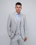 DEZIGN 3PIECE SLIM FIT SUIT IN PATTERNED - Image 2