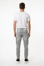 BACK2JEANS CARGO ELASTIC BAND JEANS - Image 5
