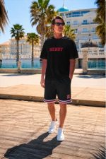 HENRY STRIPES MESH LOGO SHORT - Image 2