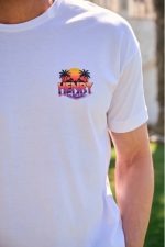 HENRY OVER PALM TREES SIGNATURE PRINT TEE - Image 7