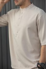HENRY QUARTER BUTTON UP S/S SHIRT - Image 8