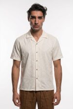 TELAMIRA S/S COTTON SHIRT IN PATTERNED