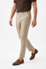 TELAMIRA STRIPED TEXTURED TROUSERS - Image 4