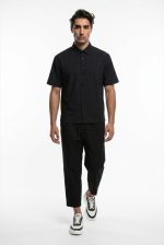 TELAMIRA S/S SLIMFIT STRETCH COTTON SHIRT - Image 3