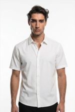 TELAMIRA S/S SLIMFIT STRETCH COTTON SHIRT - Image 6