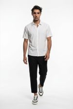 TELAMIRA S/S SLIMFIT STRETCH COTTON SHIRT - Image 8