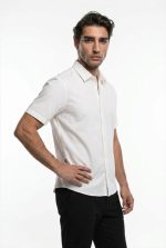 TELAMIRA S/S SLIMFIT STRETCH COTTON SHIRT - Image 9