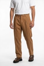 TELAMIRA LOOSE FIT DOUBLE PLEATS TROUSERS