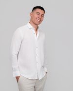 DZINE COTTON LINO TEXTURED SHIRT - Image 2