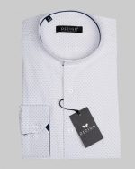 DEZIGN DOT TEXTURED STAND UP COLLAR SHIRT - Image 4