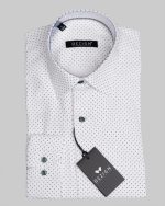 DEZIGN TEXTURED PRINT COLLAR SHIRT - Image 4
