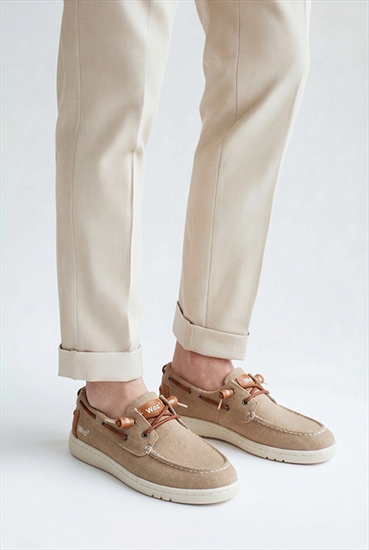 WOZ CANVAS BOAT SHOES CHUNKY SOLE