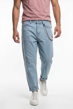 TELAMIRACHAIN BAGGY FIT CROPPED JEANS - Image 2