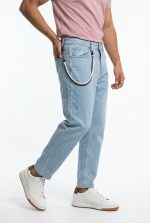 TELAMIRACHAIN BAGGY FIT CROPPED JEANS - Image 4