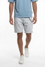 TELAMIRA DENIM RIPPED BERMUDA CHAIN SHORTS - Image 2