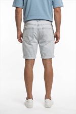 TELAMIRA DENIM RIPPED BERMUDA CHAIN SHORTS - Image 5