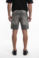 TELAMIRA DENIM RIPPED BERMUDA CHAIN SHORTS - Image 6