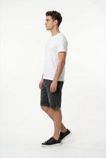 BACK2JEANS DENIM FADED SHORTS - Image 4