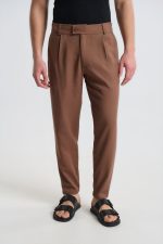 PCOC COTTON LINEN TEXTURED TROUSERS - Image 10