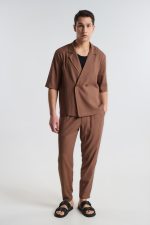 PCOC COTTON LINEN TEXTURED TROUSERS - Image 11