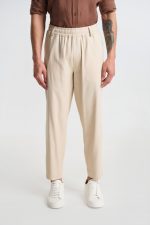 PCOC LINEN LOOSE FIT PLEATS TROUSERS
