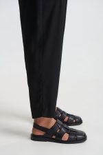 PCOC LINEN LOOSE FIT PLEATS TROUSERS - Image 9