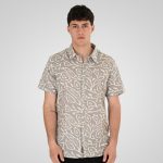 REBASE S/S COTTON SHIRT IN PATTERNED