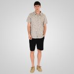 REBASE S/S COTTON SHIRT IN PATTERNED - Image 3