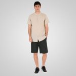 REBASE LINEN BLEND SHORT WITH WAISTBAND - Image 12