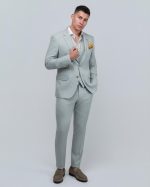 DEZIGN 3PIECE SLIM FIT SUIT IN PATTERNED - Image 3