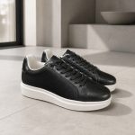 MONOCHROME SNEAKERS WITH CONTRAST SOLE - Image 7
