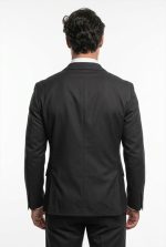 TELAMIRA ELASTIC SLIM FIT TEXTURED BLAZER - Image 5