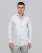 DEZIGN TEXTURED PRINT COLLAR SHIRT - Image 2