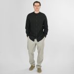 REBASE LINEN STAND-UP COLLAR SHIRT - Image 20