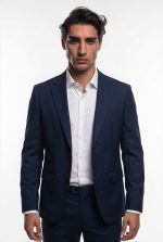 TELAMIRA ELASTIC SLIM FIT TEXTURED BLAZER - Image 7