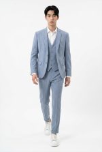 HACKERS LINEN BLEND TEXTURED BLAZER - Image 10