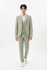 HACKERS LINEN BLEND TEXTURED BLAZER - Image 4
