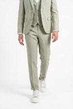 HACKERS LINEN BLEND TEXTURED TROUSERS - Image 10