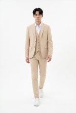 HACKERS ELASTIC SLIM FIT TEXTURED BLAZER - Image 4