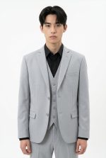 HACKERS ELASTIC SLIM FIT TEXTURED BLAZER - Image 14