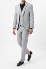 HACKERS ELASTIC SLIM FIT TEXTURED BLAZER - Image 17