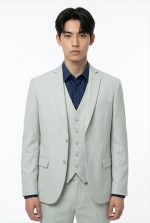 HACKERS ELASTIC SLIM FIT TEXTURED BLAZER - Image 20